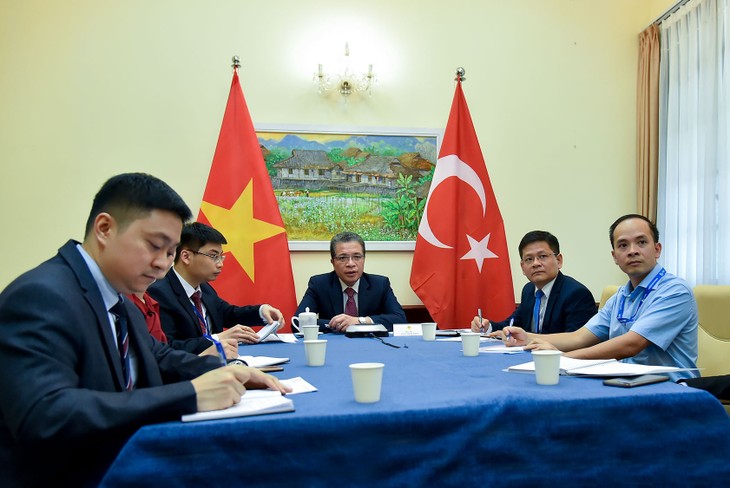 Thứ trưởng Ngoại giao Đặng Minh Khôi điện đàm với Thứ trưởng Ngoại giao Thổ Nhĩ Kỳ - ảnh 1