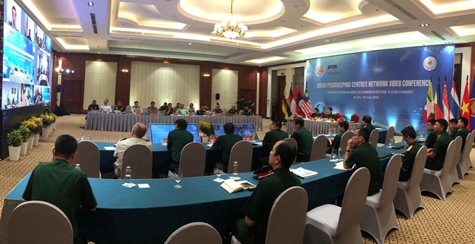 ASEAN 2020: Hội nghị trực tuyến Mạng lưới các Trung tâm Gìn giữ hòa bình ASEAN - ảnh 1