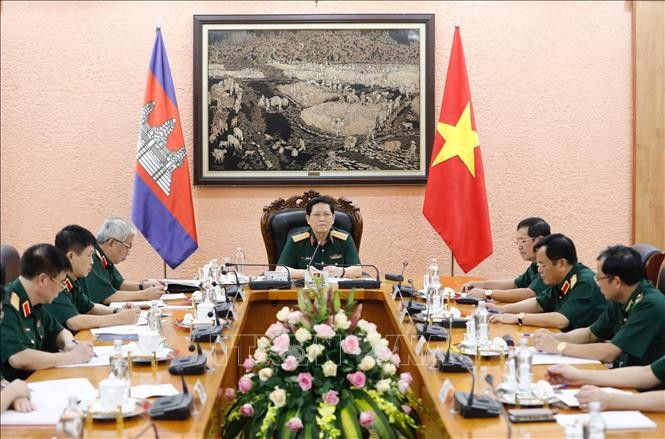 Bộ Quốc phòng Việt Nam và Campuchia tiếp tục củng cố, nâng cao hiệu quả các cơ chế hợp tác - ảnh 1