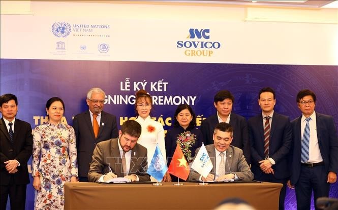 Liên hợp quốc và Tập đoàn Sovico ký kết hỗ trợ Hà Nội trở thành thành phố sáng tạo - ảnh 2