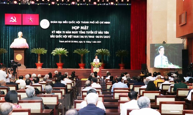 Thành phố Hồ Chí Minh gặp mặt kỷ niệm 75 năm Ngày Tổng tuyển cử đầu tiên - ảnh 1