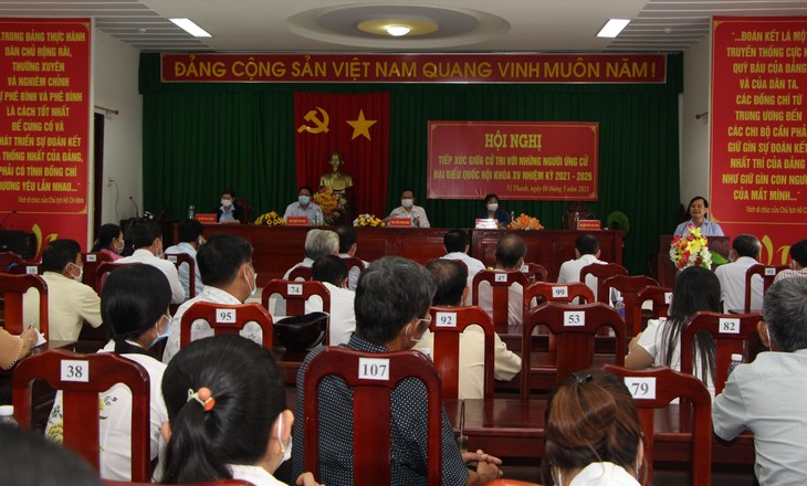 Ông Trần Thanh Mẫn tiến hành tiếp xúc cử tri, vận động bầu cử tại Hậu Giang - ảnh 1