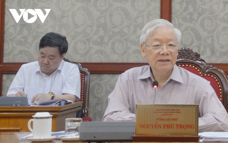 Tổng Bí thư Nguyễn Phú Trọng: Tuyệt đối không lơ là chủ quan trong công tác phòng chống dịch Covid 19 - ảnh 1