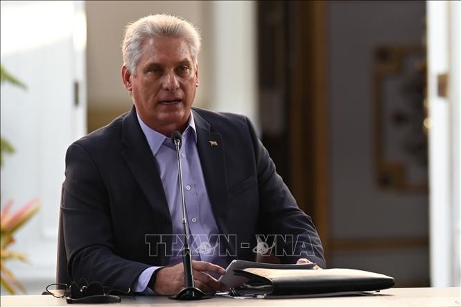 Chủ tịch Miguel Diáz-Canel: Cuba không lẻ loi nhờ tình đoàn kết của Việt Nam - ảnh 1