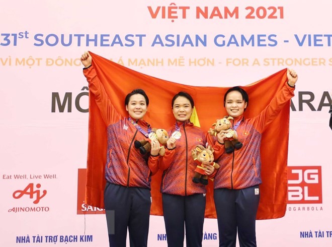 Karate Việt Nam dẫn đầu với 7 huy chương vàng tại SEA Games 31 - ảnh 1