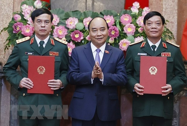 Chủ tịch nước trao các Quyết định thăng quân hàm lên Thượng tướng Quân đội nhân dân Việt Nam  - ảnh 1