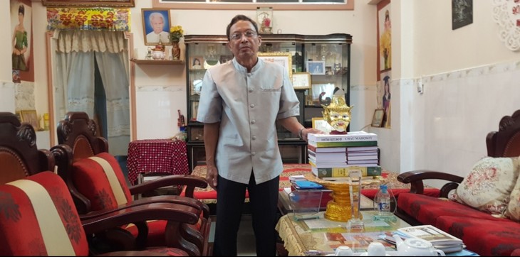 Nghệ sĩ Ưu tú Sang Sết đóng góp bảo tồn, phát triển văn hóa Khmer - ảnh 1