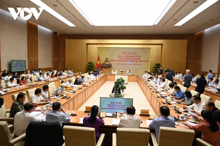 Tăng cường hợp tác giữa Chính phủ với Đoàn Chủ tịch Ủy ban Trung ương Mặt trận Tổ quốc Việt Nam  - ảnh 1