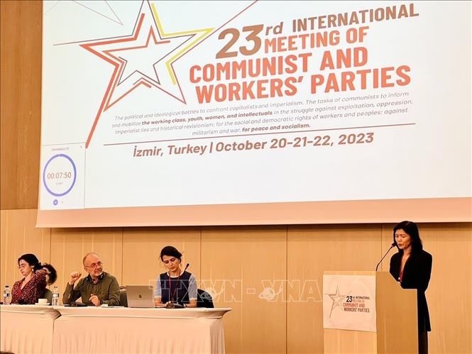Đoàn đại biểu Đảng Cộng sản Việt Nam tham dự cuộc gặp quốc tế các Đảng Cộng sản và công nhân lần thứ 23 - ảnh 1