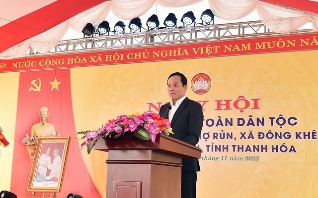 Phó Thủ tướng Trần Lưu Quang dự Ngày hội Đại đoàn kết toàn dân tộc tại tỉnh Thanh Hóa  - ảnh 1