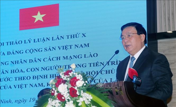 Khai mạc Hội thảo Lý luận lần thứ 10 giữa Đảng Cộng sản Việt Nam và Đảng Nhân dân Cách mạng Lào - ảnh 2