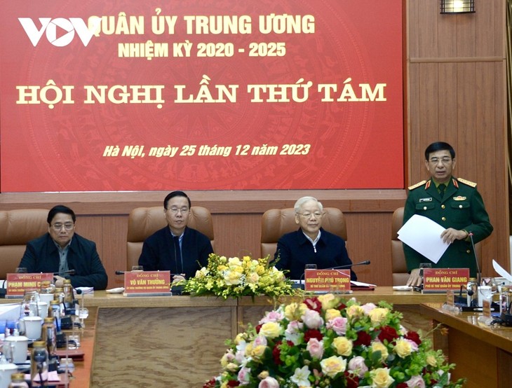Tổng Bí thư Nguyễn Phú Trọng dự phiên họp thứ 8 hội nghị Quân ủy Trung ương - ảnh 2