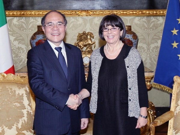 Председатель НС СРВ Нгуен Шинь Хунг продолжает официальный визит в Италию - ảnh 1