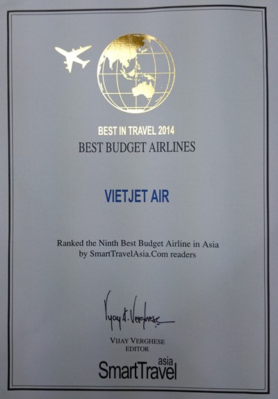 Vietjet Air была избрана одной из 10 лучших в Азии aвиакомпаний, предлагающих дешевые авиабилеты - ảnh 1