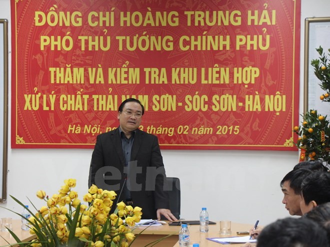 Вице-премьер Хоанг Чунг Хай: Ханой стремится к переработке отходов в электроэнергию - ảnh 1