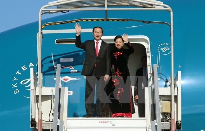 Президент Вьетнама отправился в Китай с государственным визитом - ảnh 1