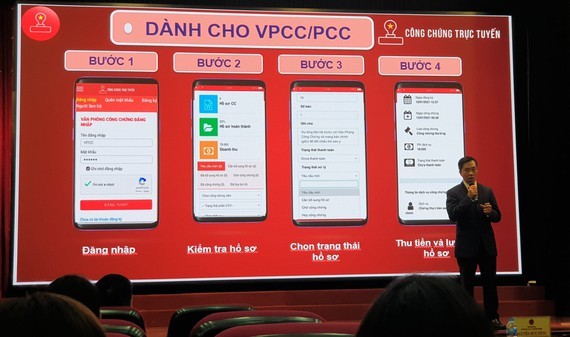 Министерство информации и коммуникаций Вьетнама представило платформу нотариального заведения в режиме онлайн - ảnh 1