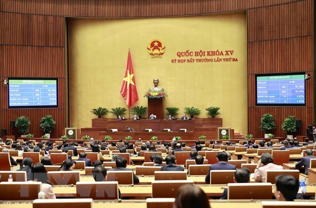 Нацсобрание 15-го созыва приняло Резолюцию об освобождении Нгуен Суан Фука от должности президента страны и депутата Парламента - ảnh 1