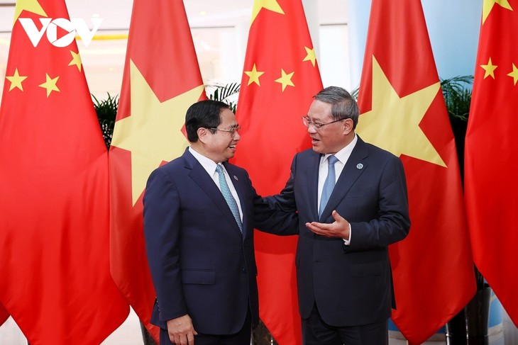 Премьер-министр Фам Минь Тинь провёл переговоры с премьером Госсовета КНР Ли Цян - ảnh 1