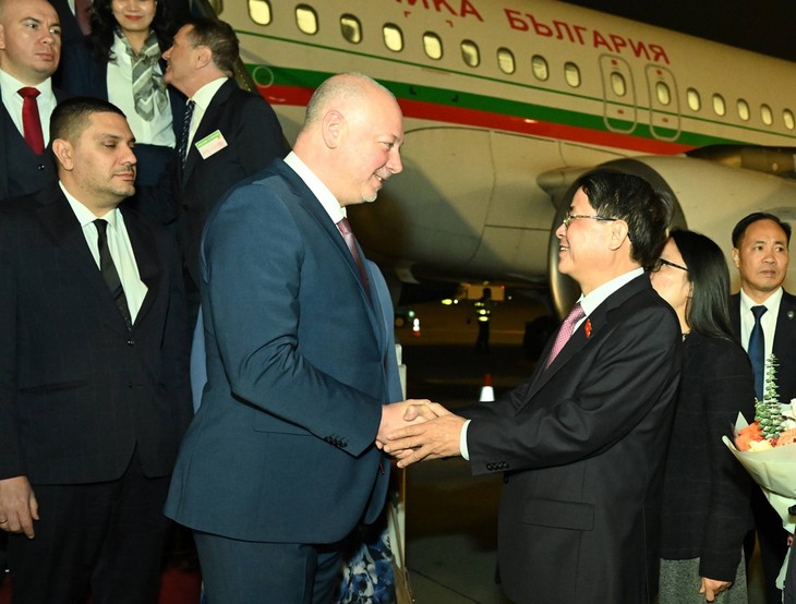 Председатель Народного собрания Болгарии Росен Димитров Желязков прибыл в Ханой, начав официальный визит во Вьетнам - ảnh 1