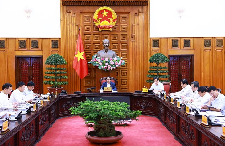  Премьер-министр Фам Минь Тинь возглавил заседание по проведению финансовой, денежно-кредитной политики, управлению рынком золота - ảnh 1