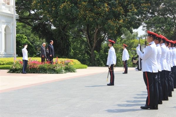 越南国家主席陈大光开始对新加坡进行国事访问 - ảnh 1