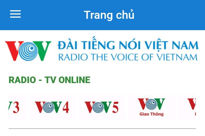 安装应用程序“VOV Media”通过手机和平板电脑收听越南之声 - ảnh 2