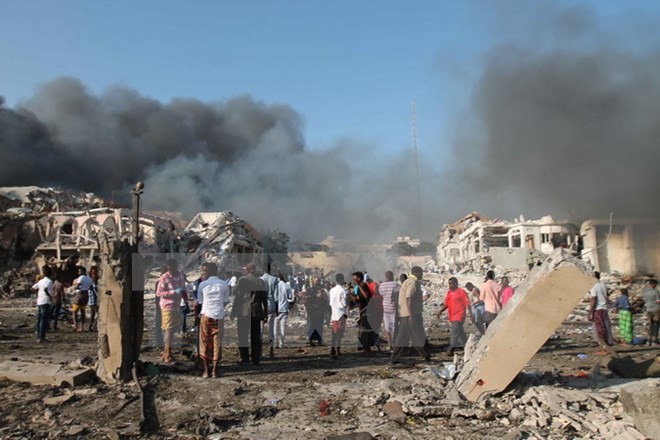 索马里发生连环爆炸袭击造成约500人死伤 - ảnh 1