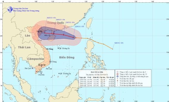 Tin bão trên biển Đông: Áp thấp nhiệt đới đã mạnh lên thành bão - ảnh 1