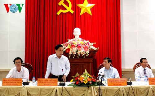 Chủ tịch nước Trương Tấn Sang thăm và làm việc tại Tiền Giang - ảnh 1
