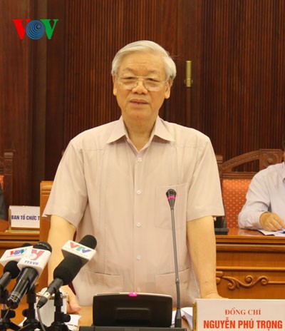 Tổng Bí thư Nguyễn Phú Trọng làm việc với Ban Thường vụ Tỉnh ủy Lai Châu - ảnh 1