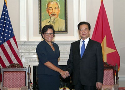 Thủ tướng Nguyễn Tấn Dũng tiếp Bộ trưởng Thương mại và Đại diện Thương mại Hoa Kỳ - ảnh 1