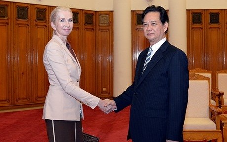 Thủ tướng Nguyễn Tấn Dũng tiếp Đại sứ Na Uy - ảnh 1