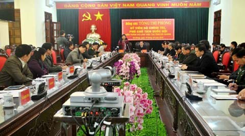 Phó Chủ tịch Quốc hội Tòng Thị Phóng thăm và làm việc tại Hà Giang - ảnh 1