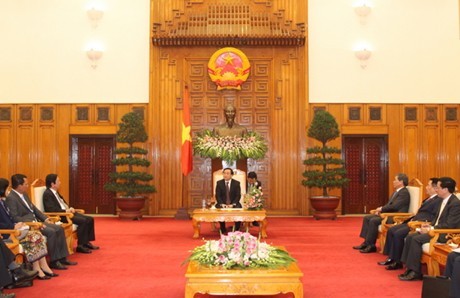 Phó Thủ tướng Hoàng Trung Hải tiếp các Trưởng đoàn tham dự Phiên họp Hội đồng Ủy hội sông Mekong - ảnh 1