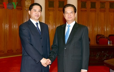 Thủ tướng Nguyễn Tấn Dũng tiếp tỉnh trưởng tỉnh Vân Nam, Trung Quốc - ảnh 1