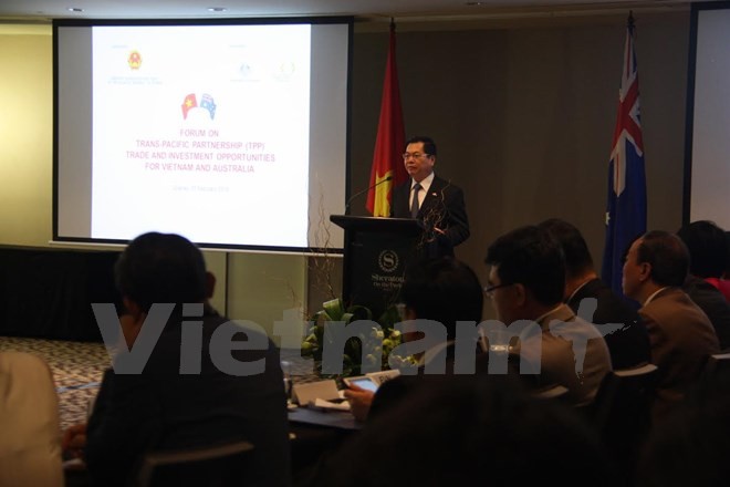 Diễn đàn về cơ hội thương mại và đầu tư cho Việt Nam - Australia trong TPP  - ảnh 1