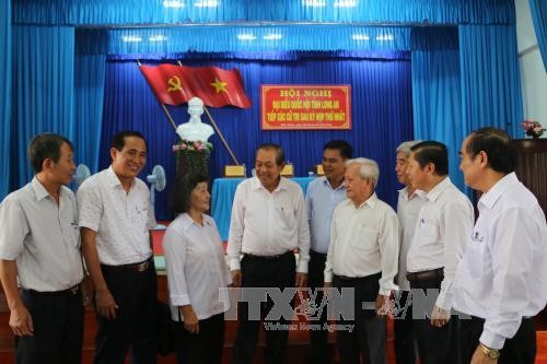  Phó Thủ tướng Trương Hòa Bình tiếp xúc cử tri tại Long An  - ảnh 1