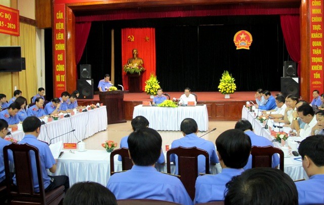 Chủ tịch nước Trần Đại Quang làm việc với Viện Kiểm sát nhân dân tối cao  - ảnh 1