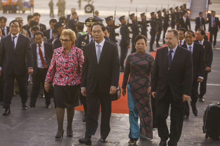 Chủ tịch nước Trần Đại Quang bắt đầu chuyến tham dự APEC 2016  - ảnh 1
