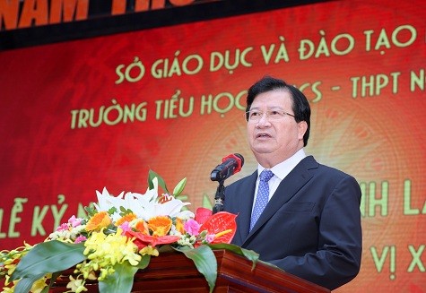 Phó Thủ tướng Trịnh Đình Dũng dự Lễ kỷ niệm 25 năm thành lập Trường Nguyễn Siêu - ảnh 1