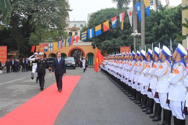 Chủ tịch nước Trần Đại Quang thăm chúc Tết tại Hải Phòng  - ảnh 1