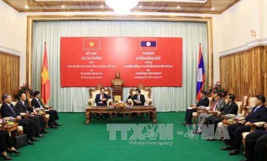 Bộ Công an Việt Nam và Lào tăng cường hợp tác - ảnh 1