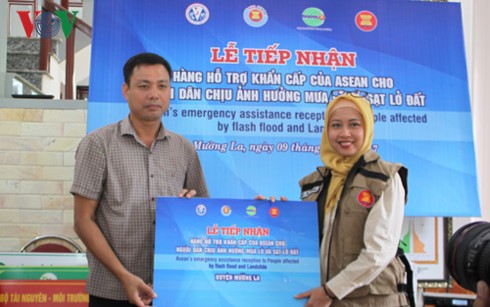 Tỉnh Sơn La tiếp nhận hàng cứu trợ dân vùng lũ của ASEAN - ảnh 1