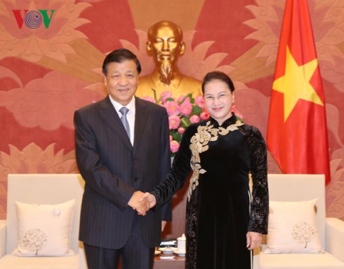 Chủ tịch Quốc hội Nguyễn Thị Kim Ngân tiếp Ủy viên Thường vụ Bộ Chính trị Trung Quốc Lưu Vân Sơn - ảnh 1