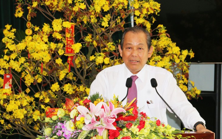 Phó Thủ tướng Thường trực Trương Hòa Bình thăm và chúc Tết tại Long An - ảnh 1