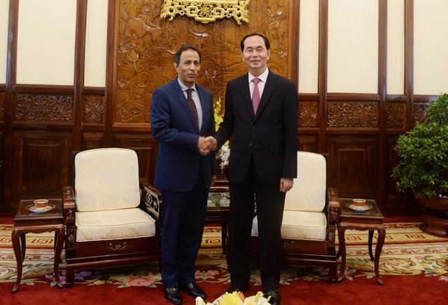 Chủ tịch nước Trần Đại Quang tiếp Đại sứ Ả-rập Thống nhất chào từ biệt - ảnh 1