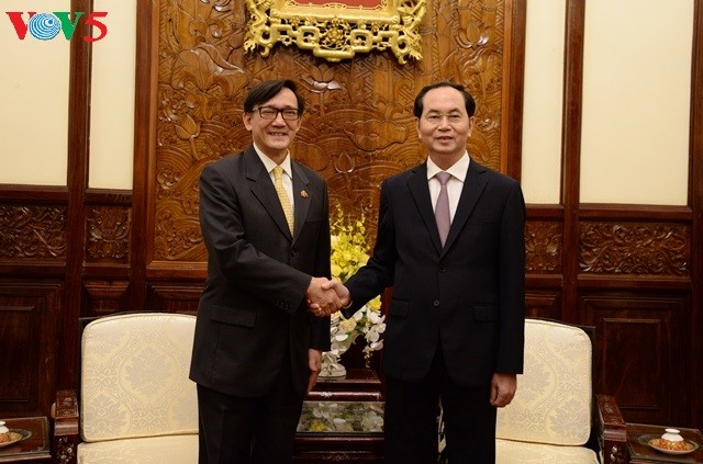 Chủ tịch nước Trần Đại Quang tiếp Đại sứ Thái Lan chào từ biệt nhân kết thúc nhiệm kỳ công tác - ảnh 2