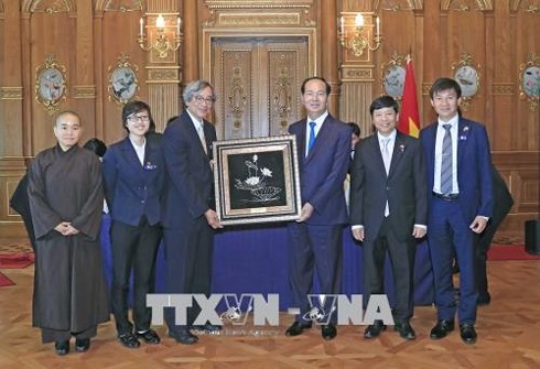Chủ tịch nước Trần Đại Quang kết thúc tốt đẹp chuyến thăm cấp Nhà nước tới Nhật Bản - ảnh 1