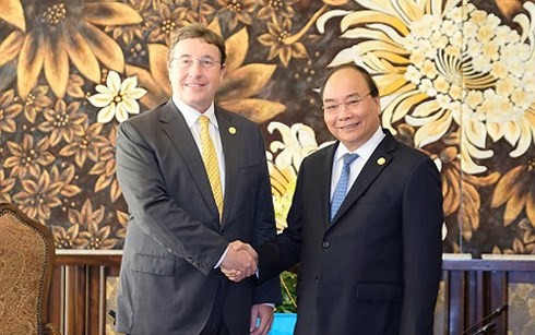 Thủ tướng Nguyễn Xuân Phúc tiếp lãnh đạo các tổ chức quốc tế dự GEF 6 - ảnh 1